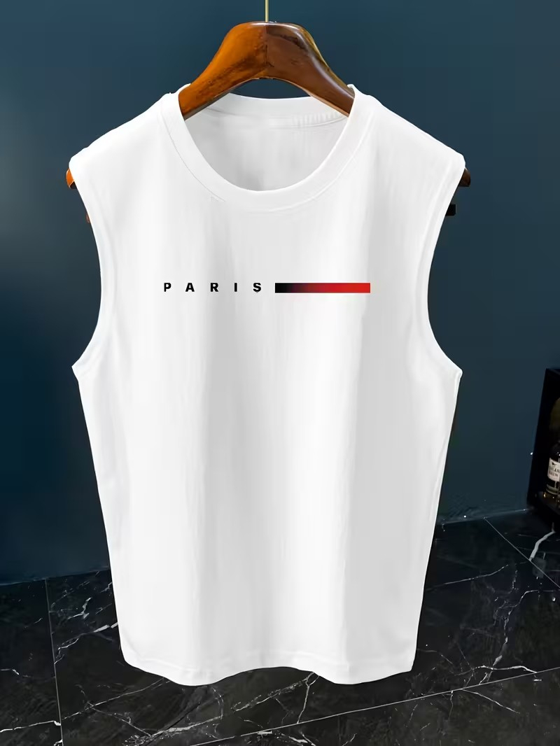 Herren-Tanktop mit minimalisti – Paris Men'S Fashion Bewertung und Preis