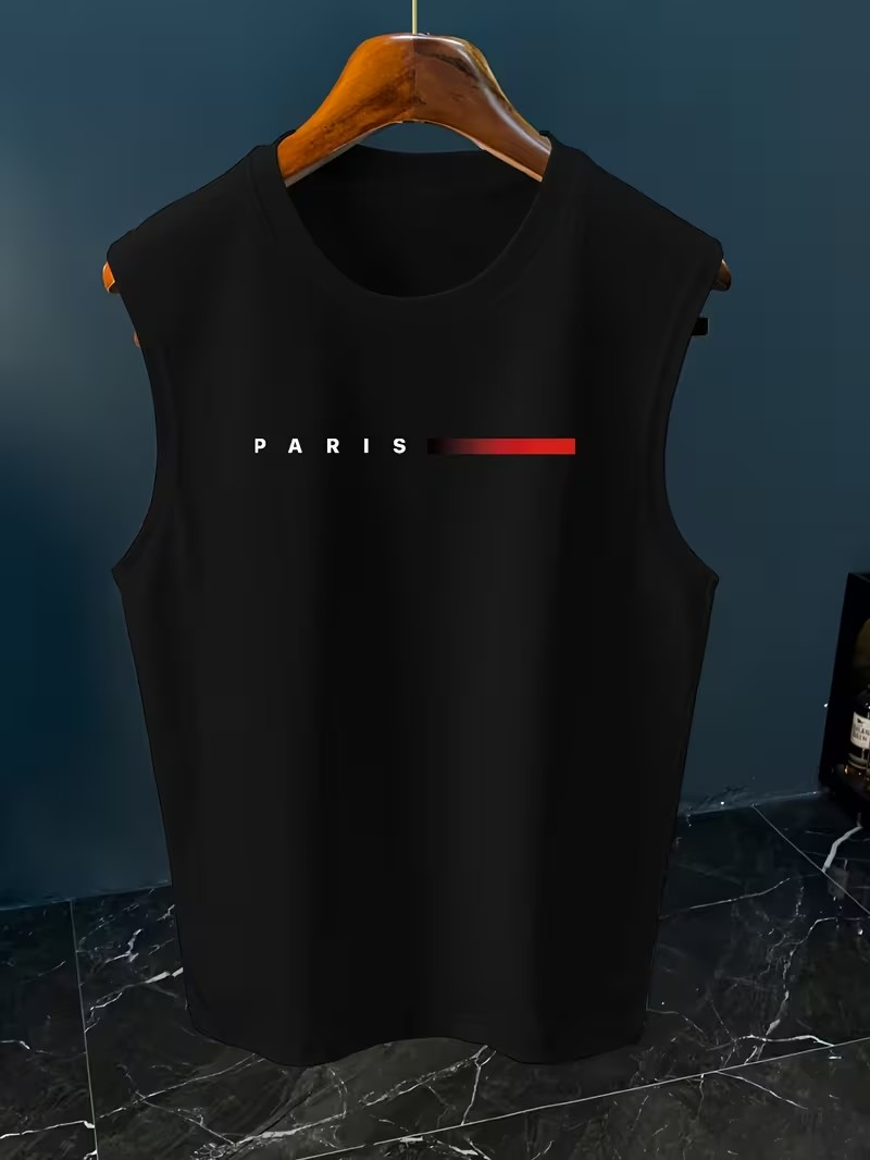 Herren-Tanktop mit minimalisti – Paris Men'S Fashion Bewertung und Preis