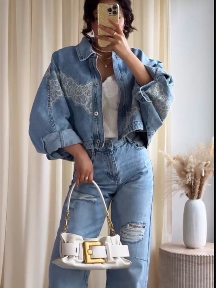 HH Frühling Damen Schickes Ein – Denim Jacket Vintage Bewertung und Preis