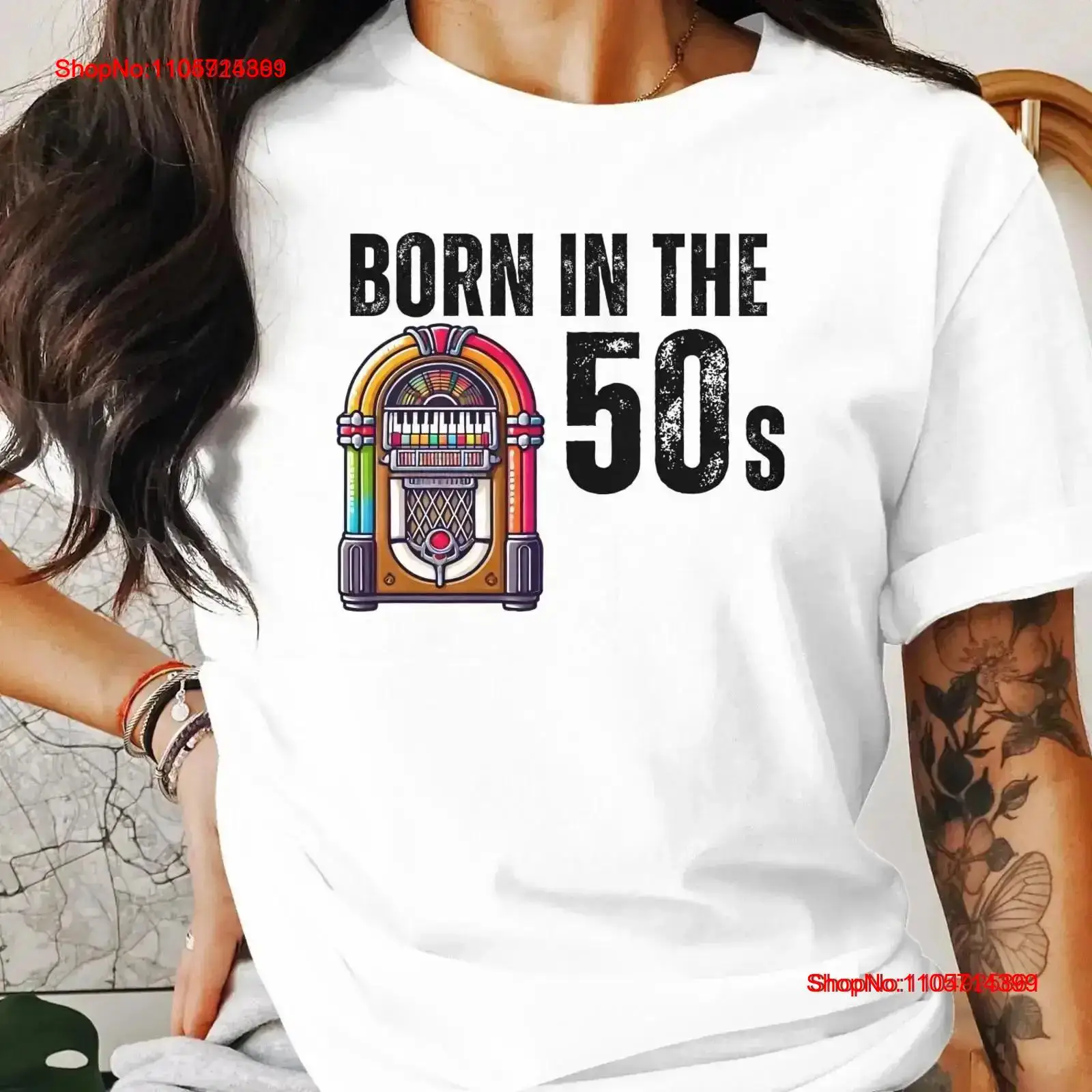 Vintage-T-Shirt „Born In The 5 – Mens Fashion In The 50S Bewertung und Preis