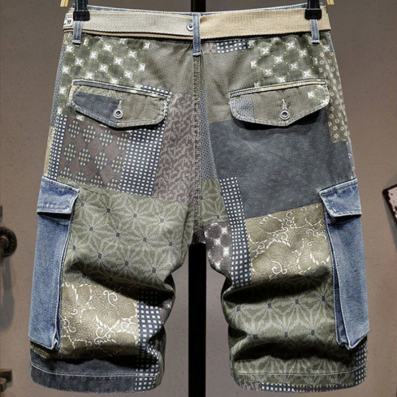 Grafik Mann Denim Shorts mehrf – Men'S Fashion Korea Bewertung und Preis