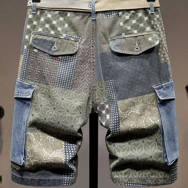 Grafik Mann Denim Shorts mehrf – Men'S Fashion Korea Bewertung und Preis