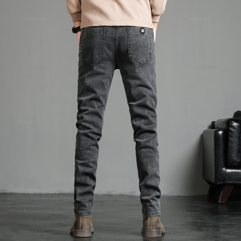 Herbst Winter Baumwolle männer – Men'S Fashion Grey Jeans Bewertung und Preis