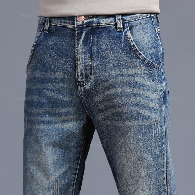 Herbst Winter Baumwolle männer – Men'S Fashion Grey Jeans Bewertung und Preis