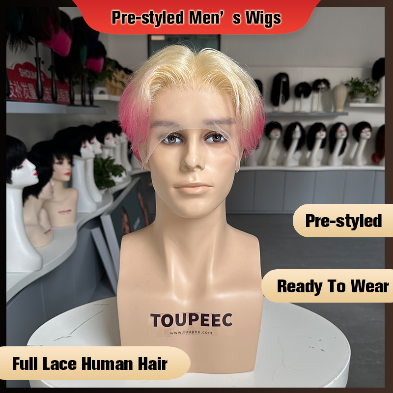 Vorgefertigte Herrenperücke au – Men Fashion Hair Style Bewertung und Preis