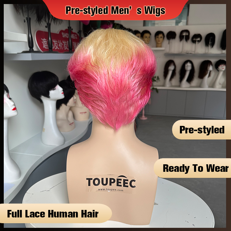 Vorgefertigte Herrenperücke au – Men Fashion Hair Style Bewertung und Preis