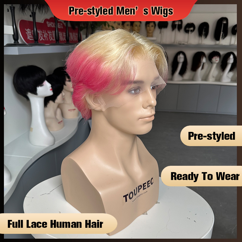 Vorgefertigte Herrenperücke au – Men Fashion Hair Style Bewertung und Preis
