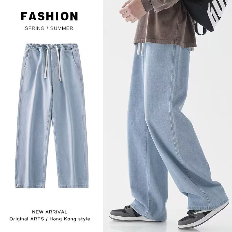 Koreanische Mode Herren Baggy  – Men'S Fashion Grey Jeans Bewertung und Preis